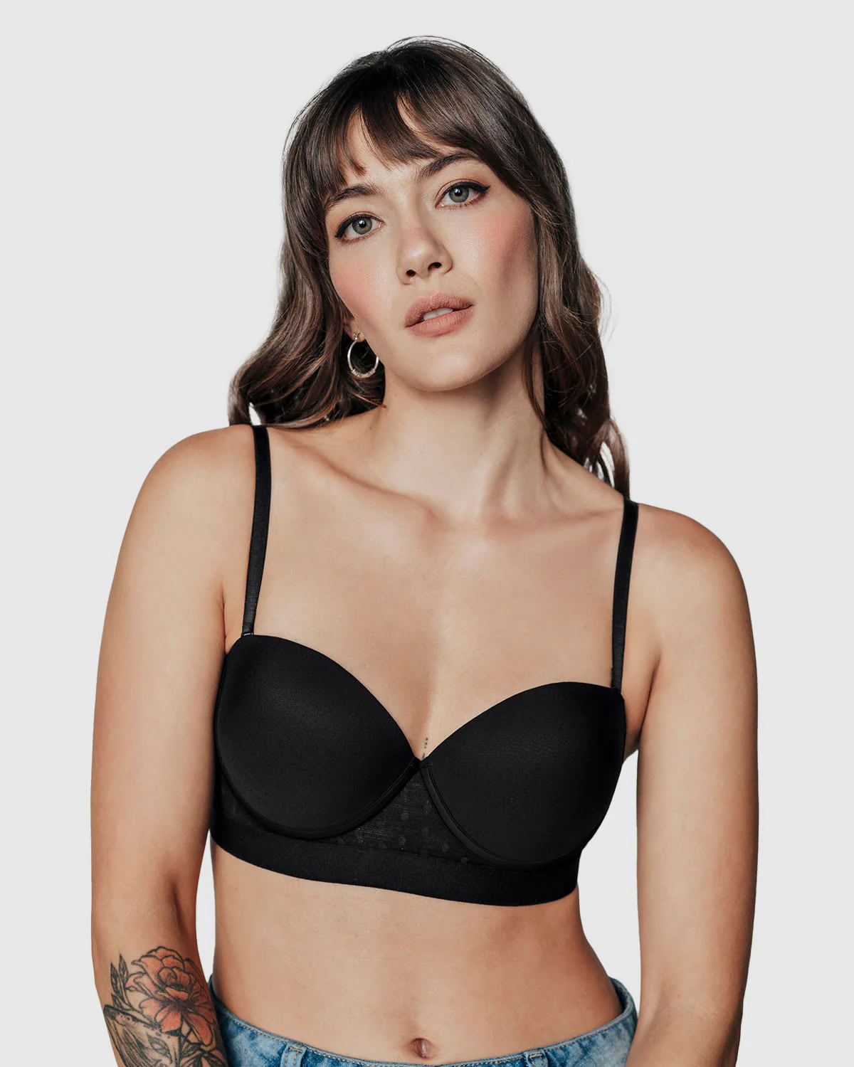 Brasier balconet con realce medio y espalda en tul - Imagen 5