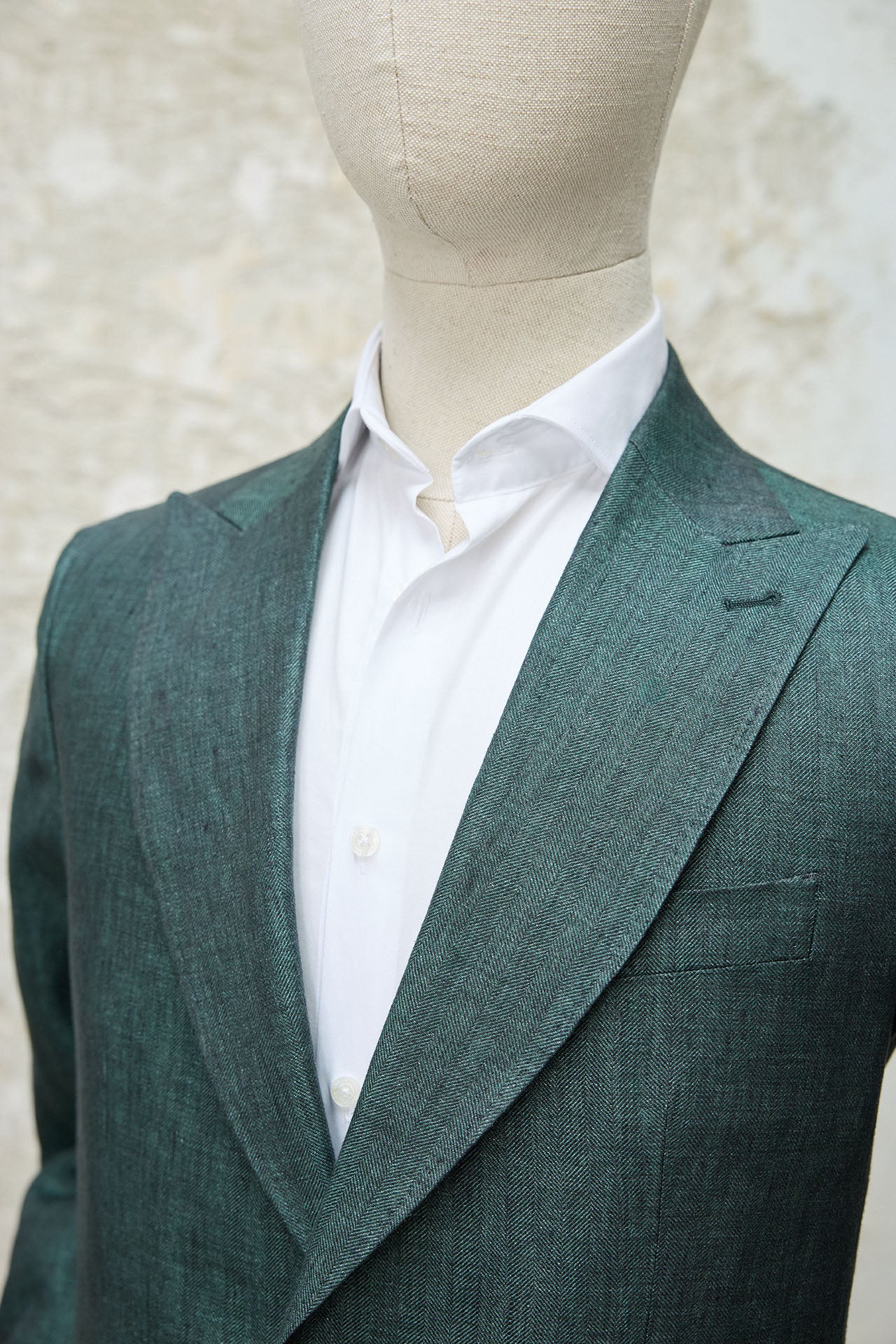 Traje MTM 2 Piezas Drapers 280g Espiga Verde - Imagen 3