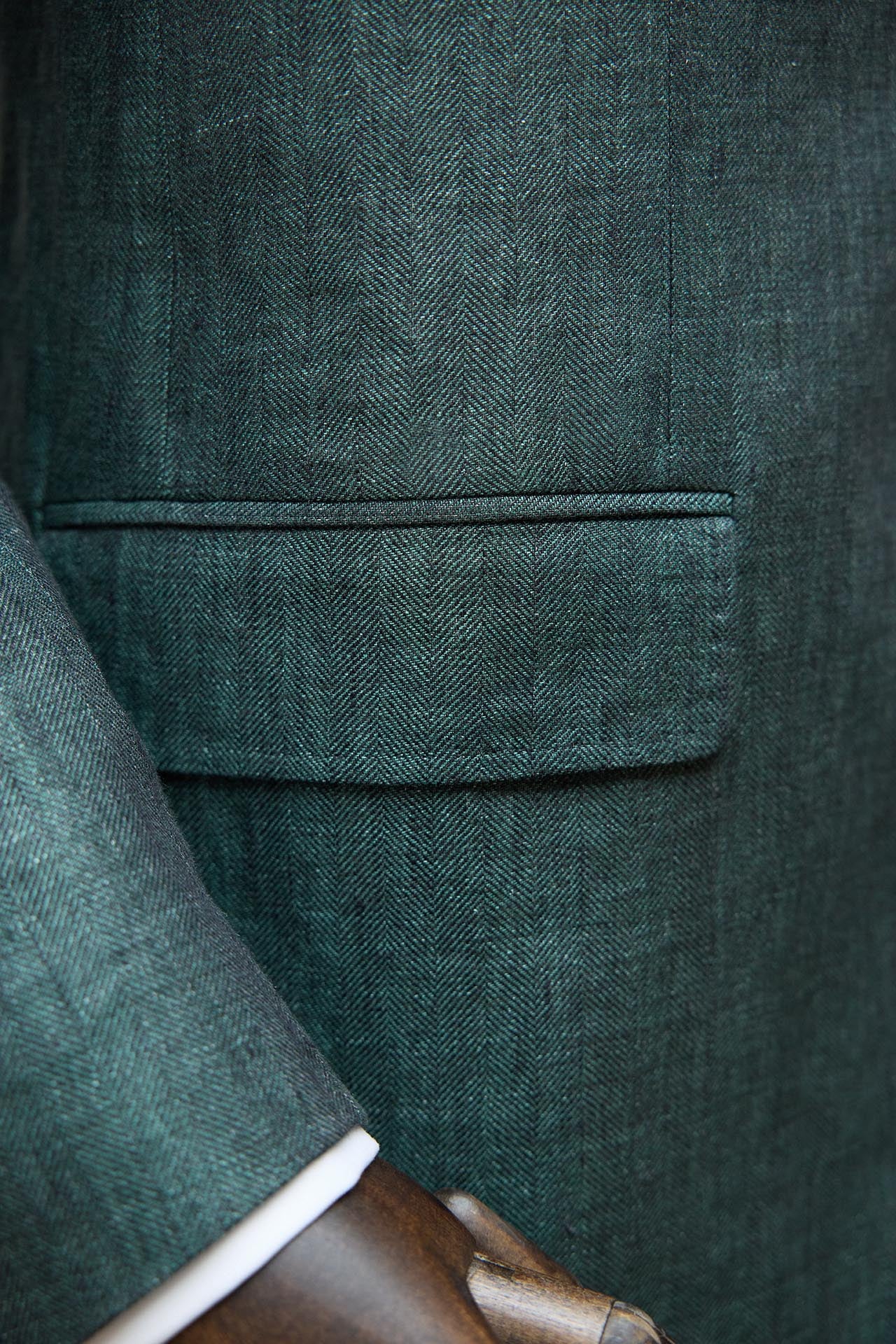 Traje MTM 2 Piezas Drapers 280g Espiga Verde - Imagen 6